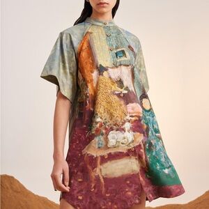 CORD. Art Print Tunic Dress S/M